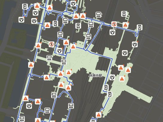 スムーズ地下・防災ver.のマップ